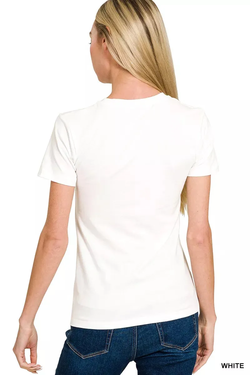 Zenana American Flag Tee sold by Charming Charlie product image thumbnail 3