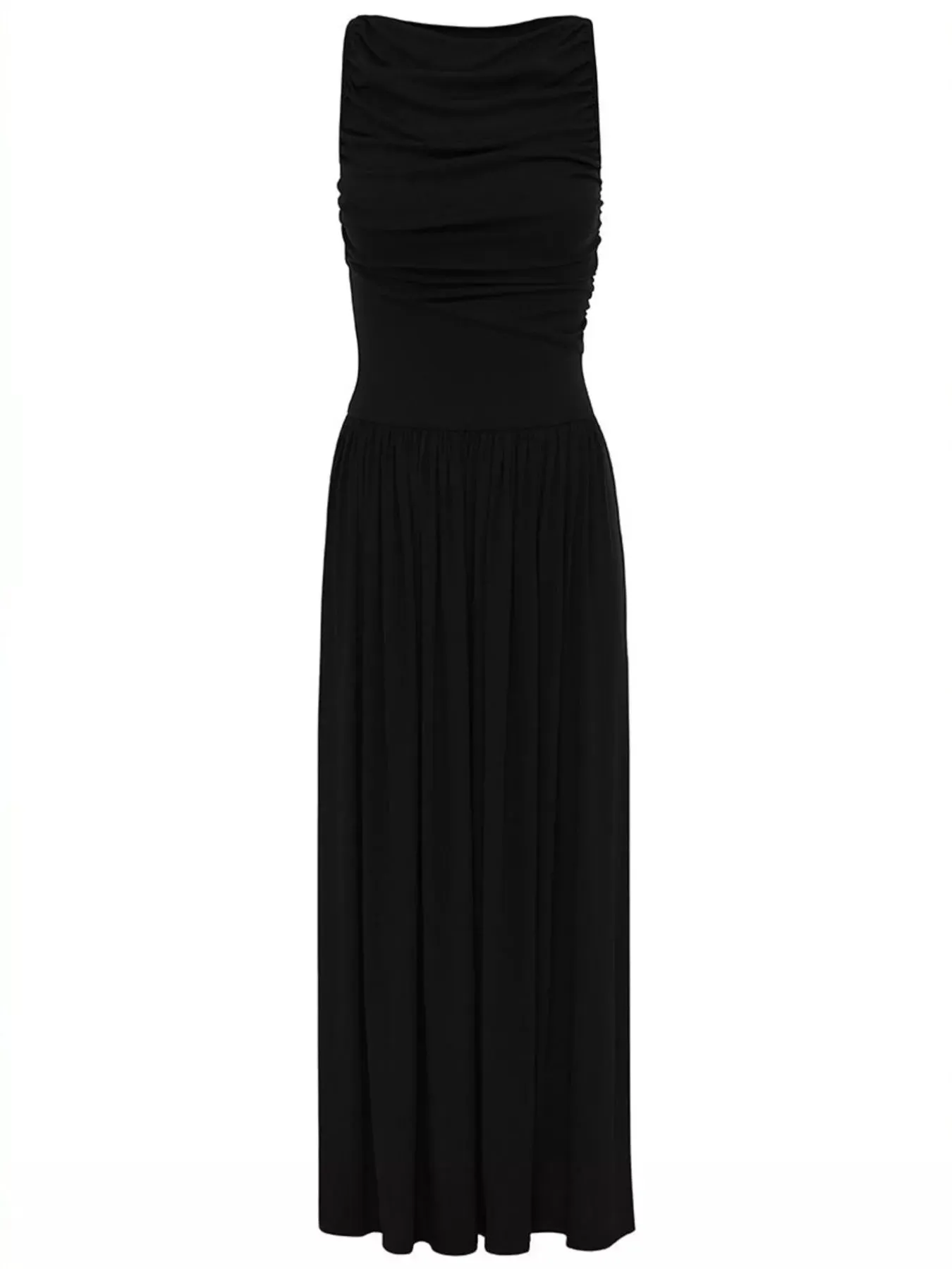 Full Size Ruched Sleeveless Maxi Dress Plus Size sold by Charming Charlie product image thumbnail 5