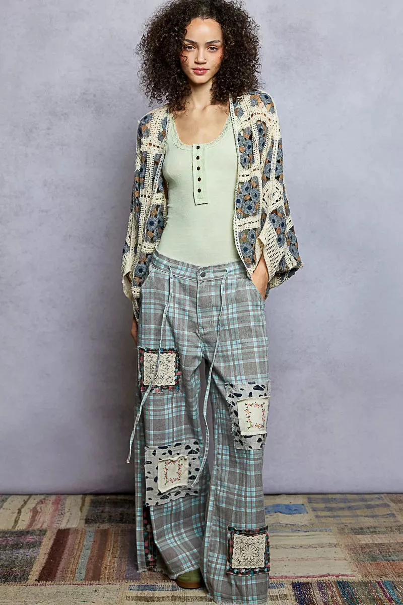 POL Open Front Floral Crochet Cardigan sold by Charming Charlie product image thumbnail 4