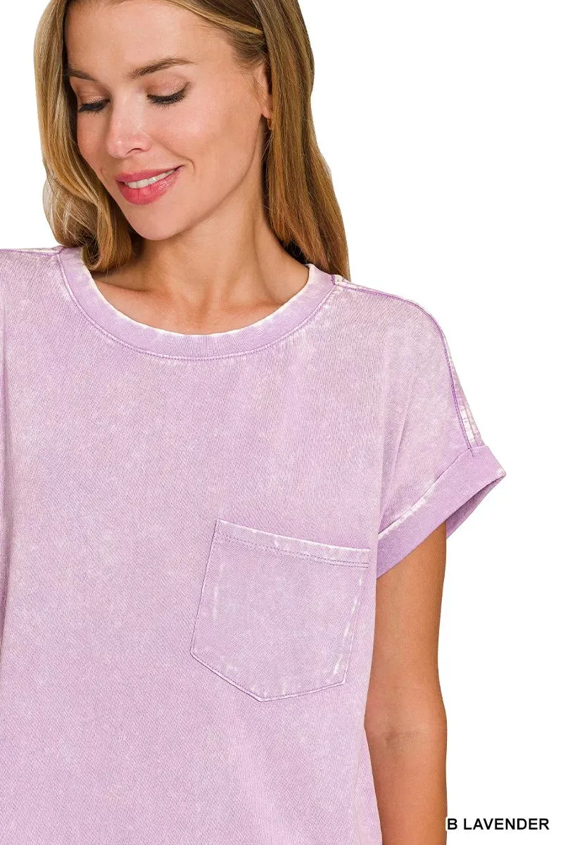 Zenana Premium Cotton Washed T-Shirt Dress sold by Charming Charlie product image thumbnail 2