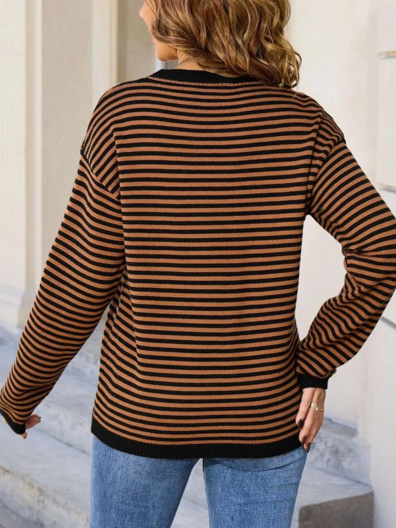 Striped Round Neck Sweater sold by Charming Charlie product image thumbnail 5