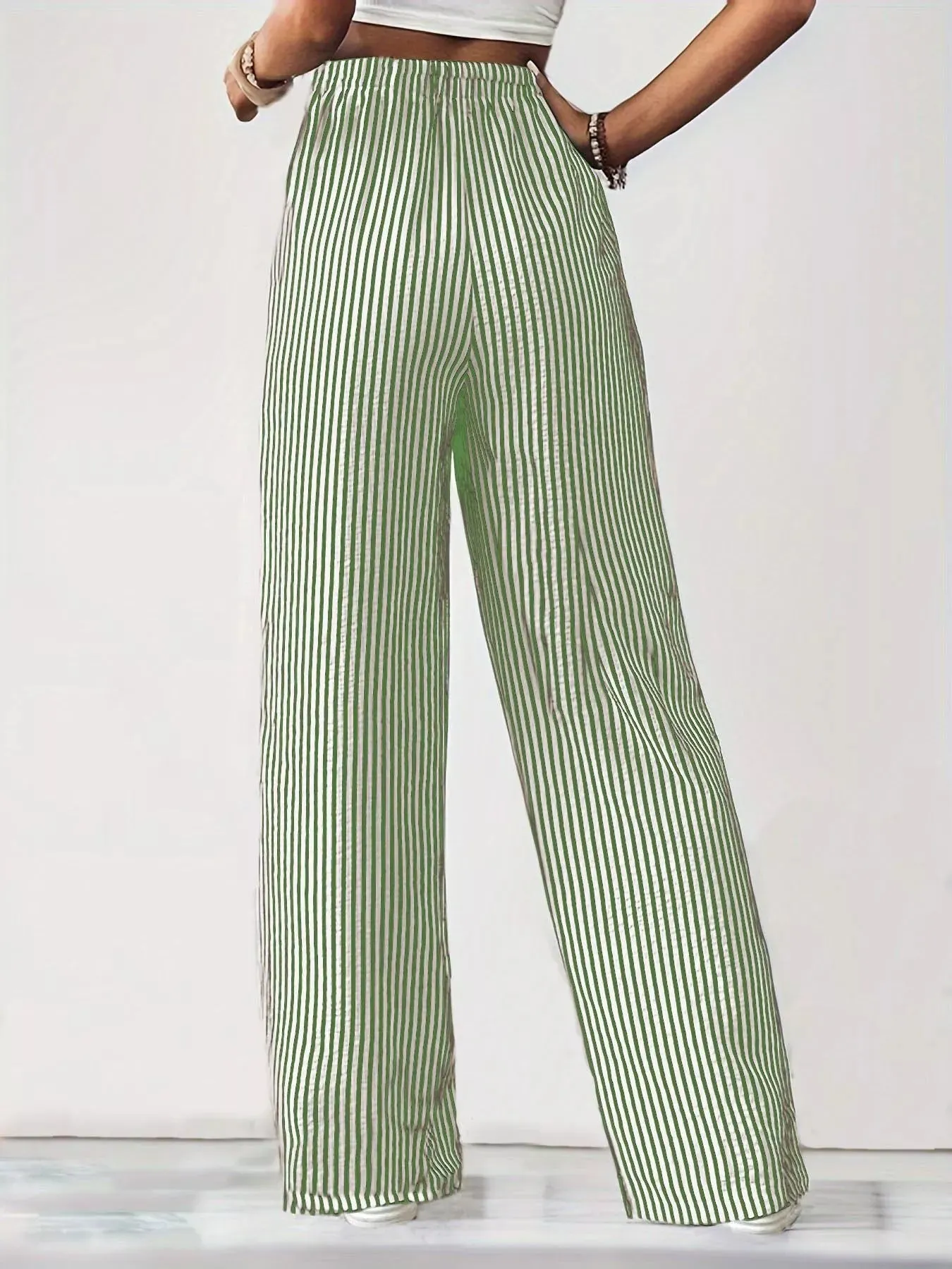 Striped Wide Leg Pants sold by Charming Charlie product image thumbnail 4