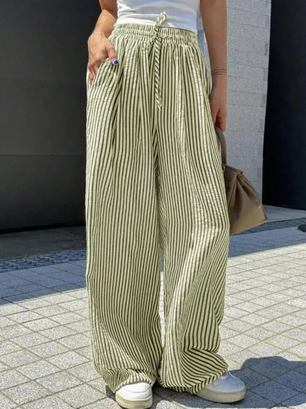 Striped Wide Leg Pants sold by Charming Charlie