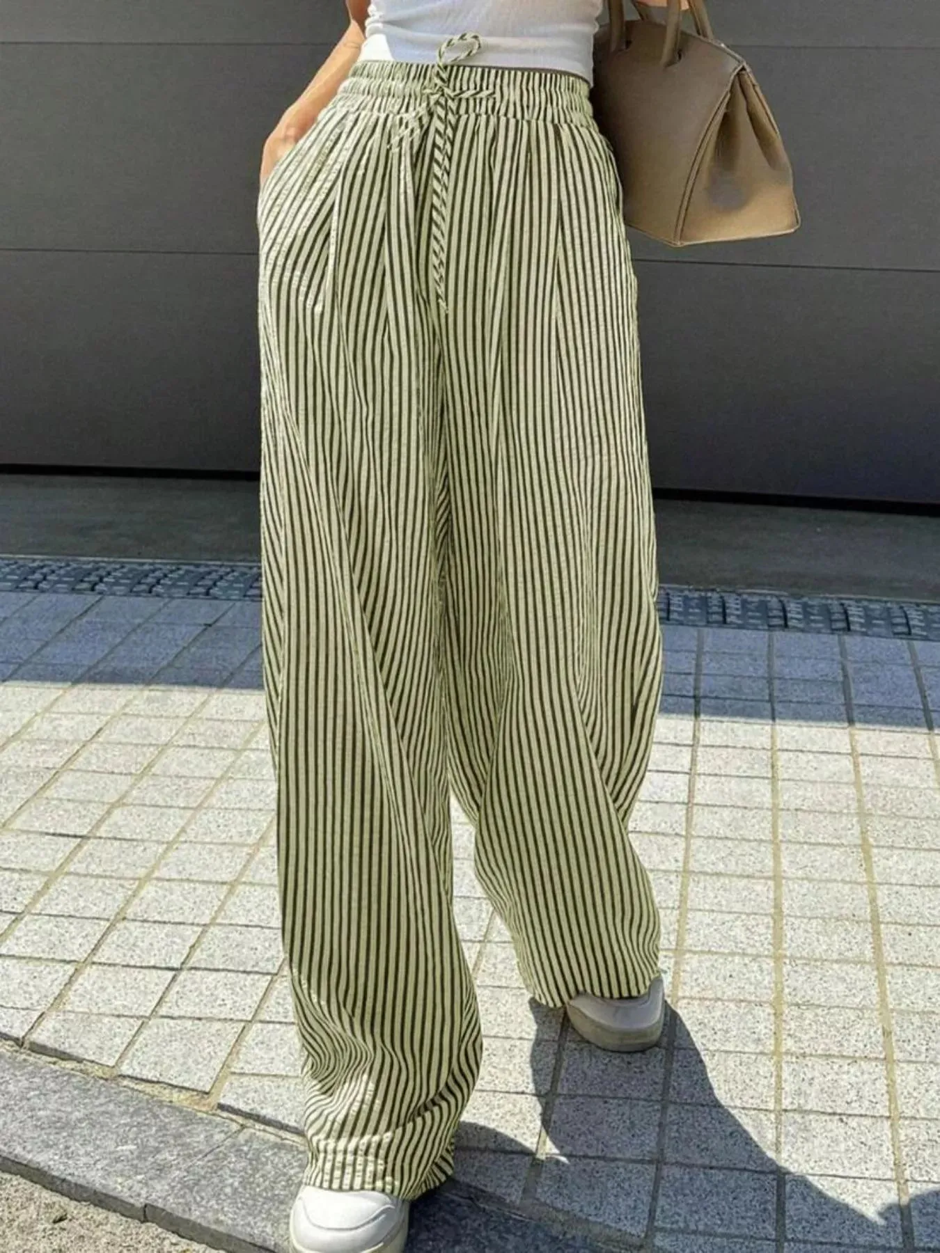 Striped Wide Leg Pants sold by Charming Charlie product image thumbnail 2