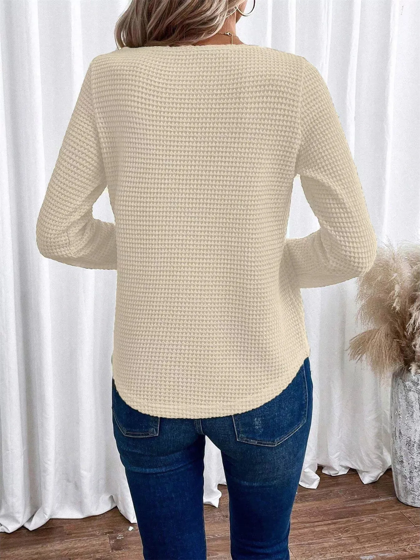 Lace Trim Long Sleeve T-Shirt sold by Charming Charlie product image thumbnail 2