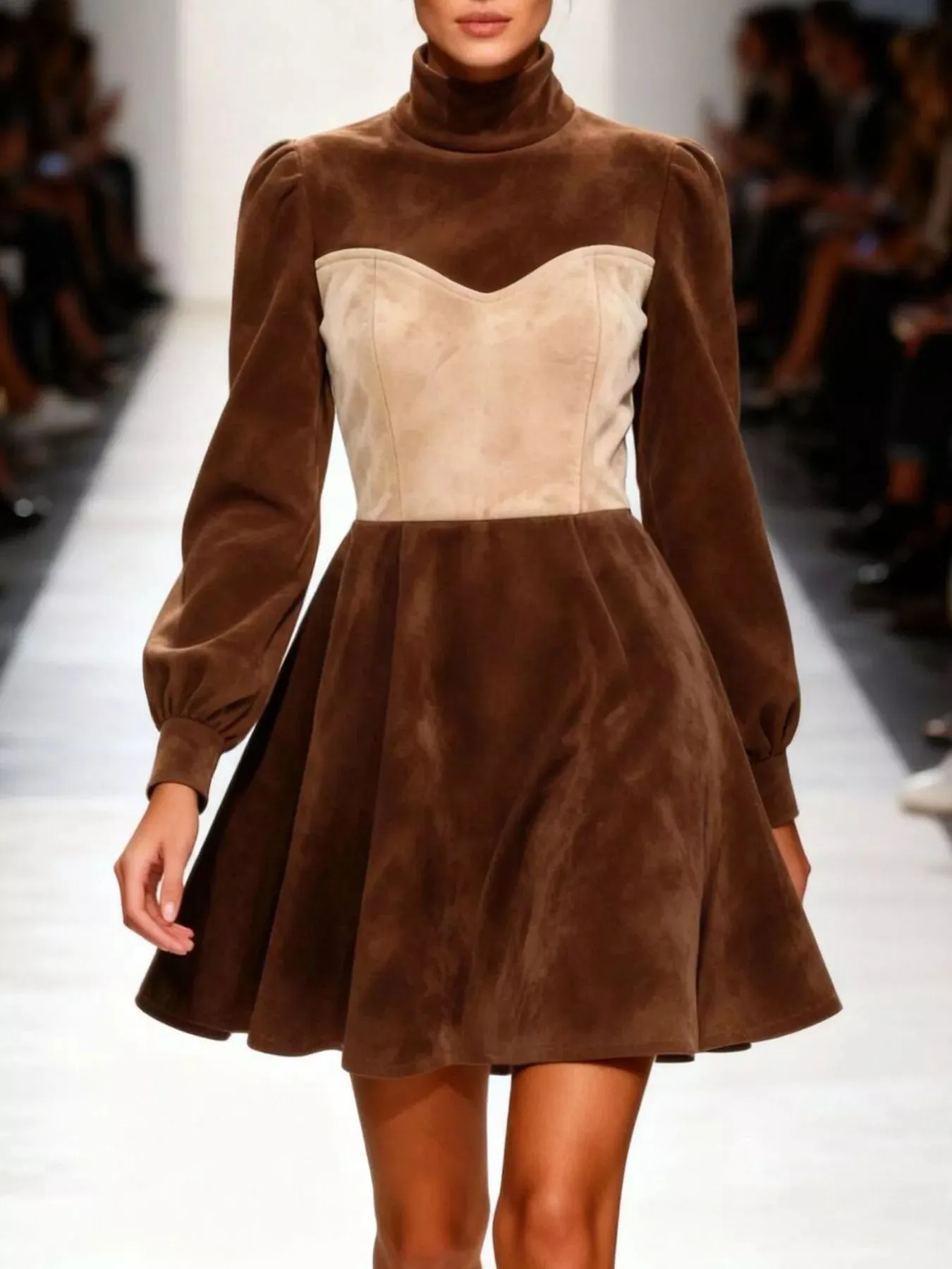 Turtleneck Long Sleeve Mini Dress sold by Charming Charlie