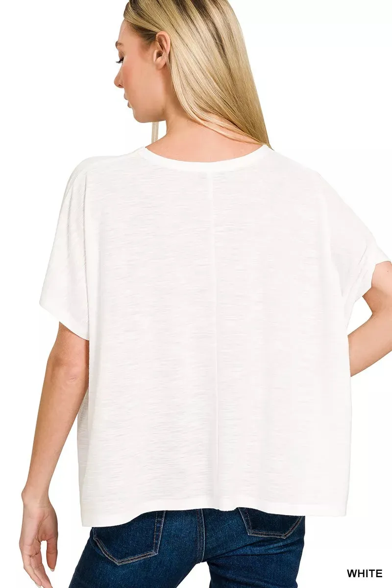 Zenana Round Neck Short Sleeve T-Shirt sold by Charming Charlie product image thumbnail 2