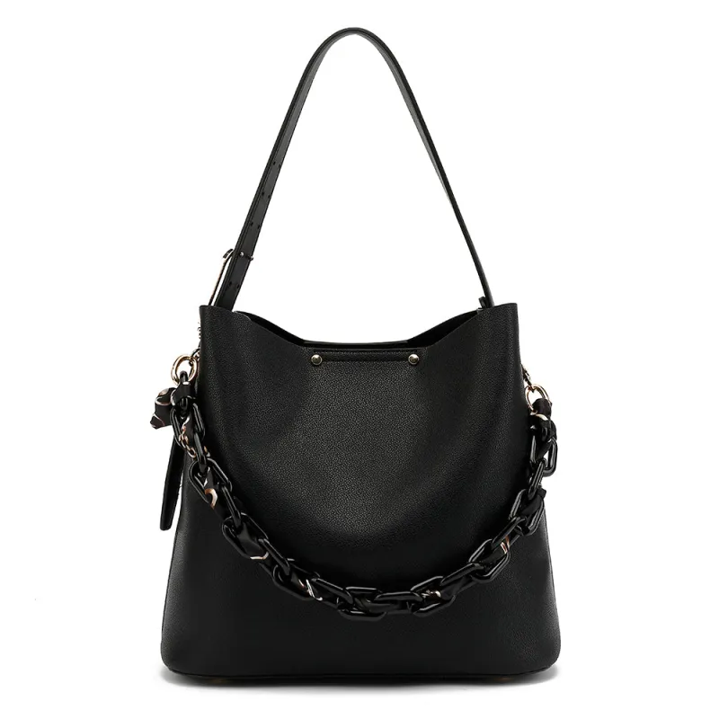 Hobo with Acrylic Chain and Scarf Detail made by Charming Charlie