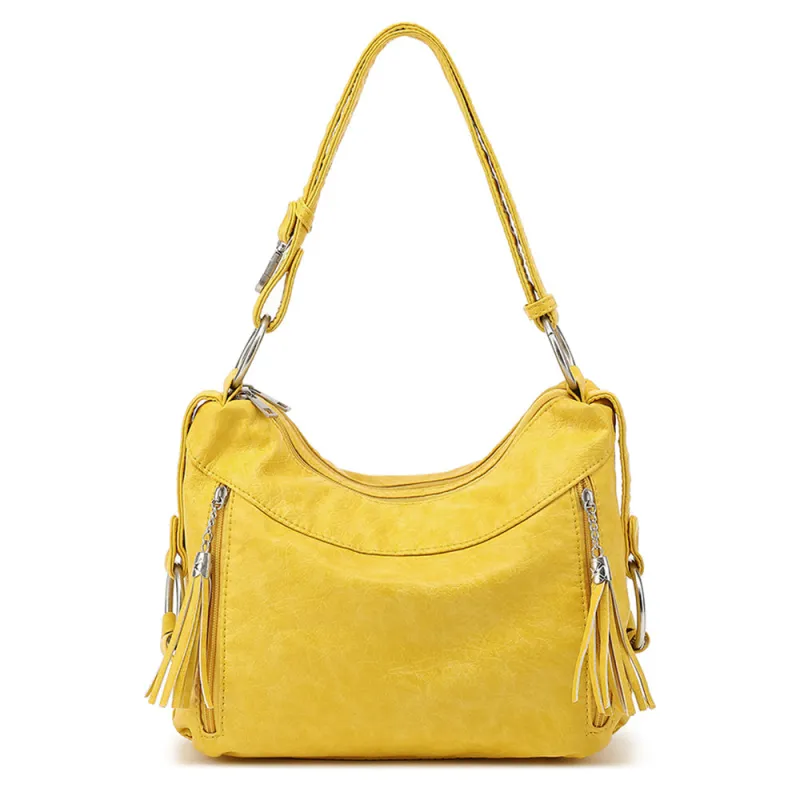 Purses Hobo Bags For Women Washed Vegan Leather Shoulder Bag Ladies Crossbody Bag For Women sold by Charming Charlie