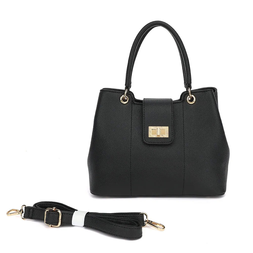 Triple Compartment Satchel with Crossbody Strap sold by Charming Charlie product image thumbnail 2