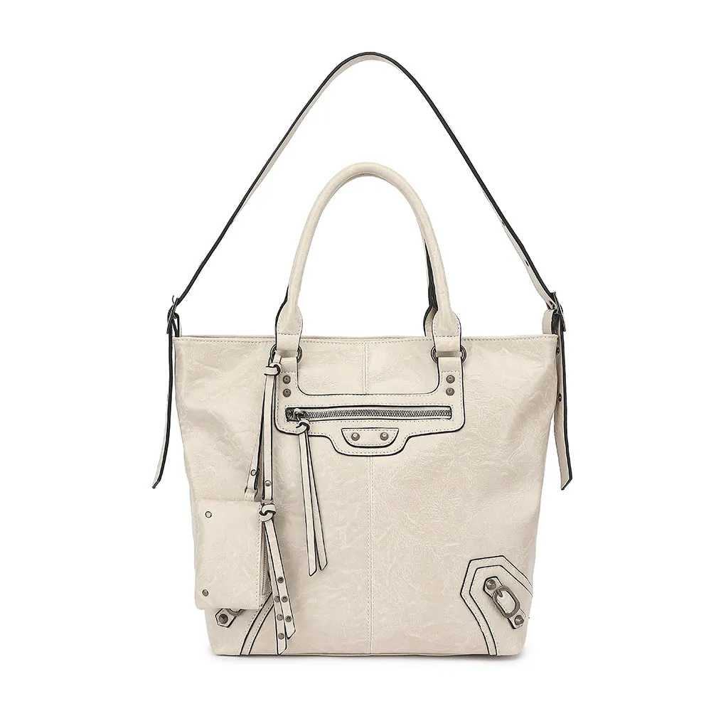 Removable Strap Crossbody Hobo with Front Zip Pocket sold by Charming Charlie