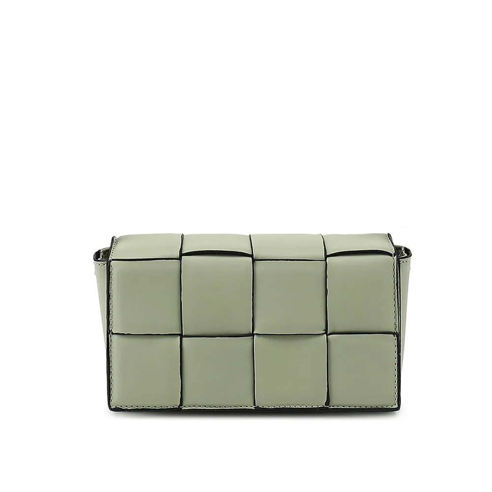 Woven Flap Crossbody sold by Charming Charlie