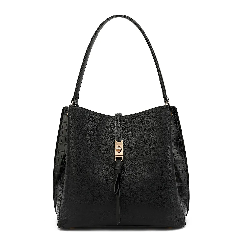 North South Hobo with Croc Inserts sold by Charming Charlie product image thumbnail 2