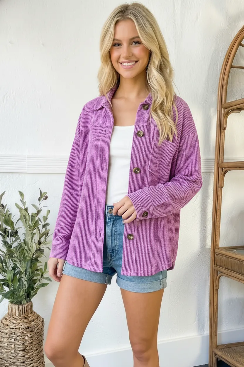 Your New Favorite Magenta Jacket sold by Charming Charlie product image thumbnail 3