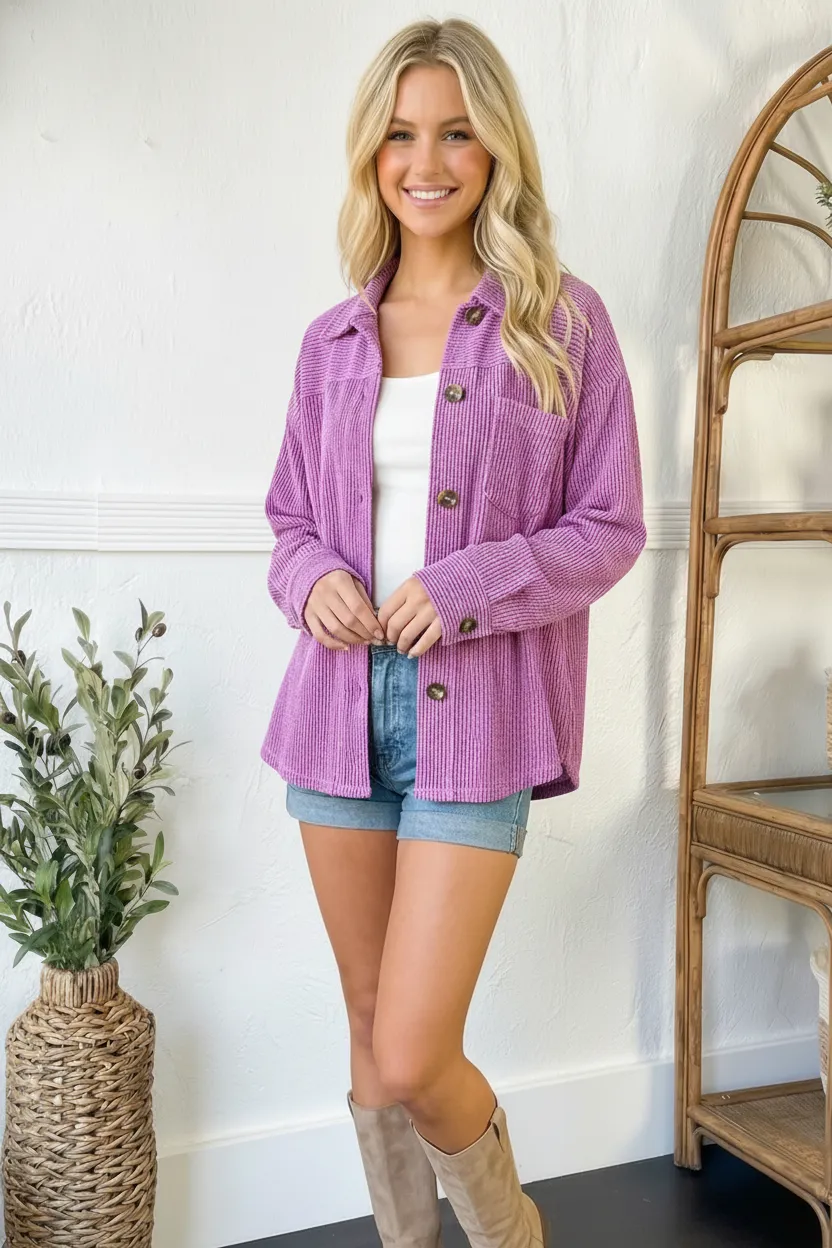 Your New Favorite Magenta Jacket sold by Charming Charlie product image thumbnail 2