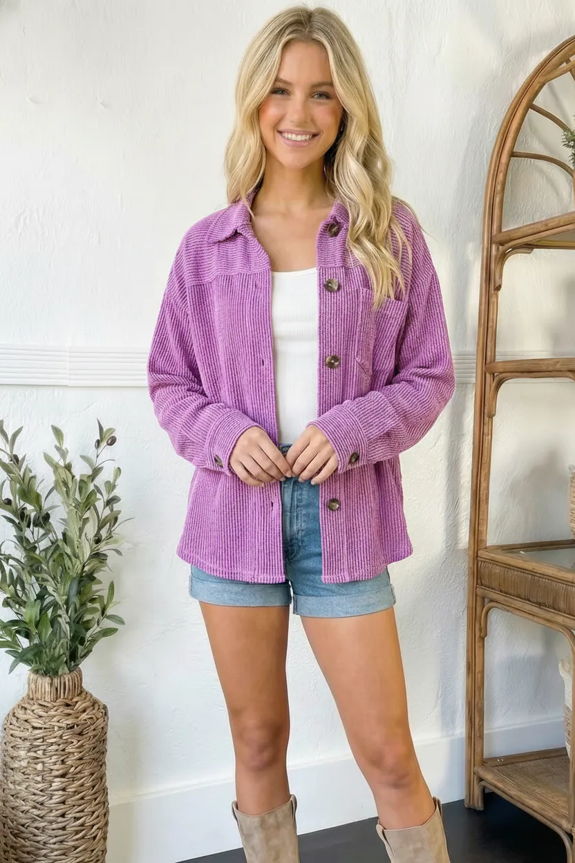 Your New Favorite Magenta Jacket sold by Charming Charlie product image thumbnail 5