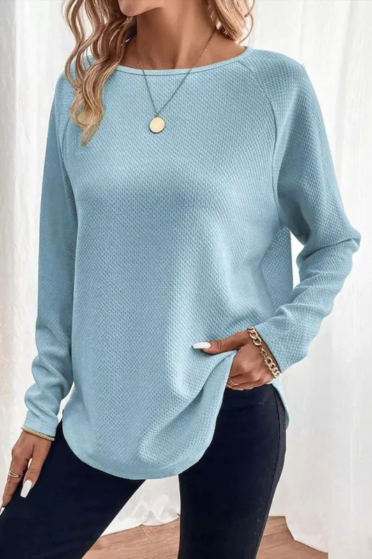 Textured Raglan Sleeve Top sold by Charming Charlie