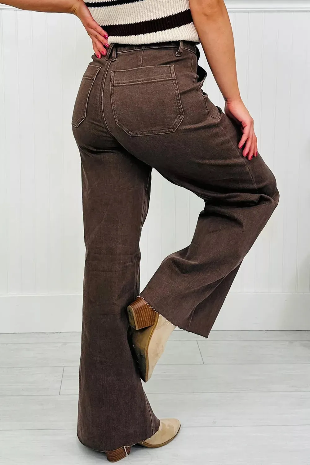 Vintage Wash Wide Leg Jeans sold by Charming Charlie product image thumbnail 5