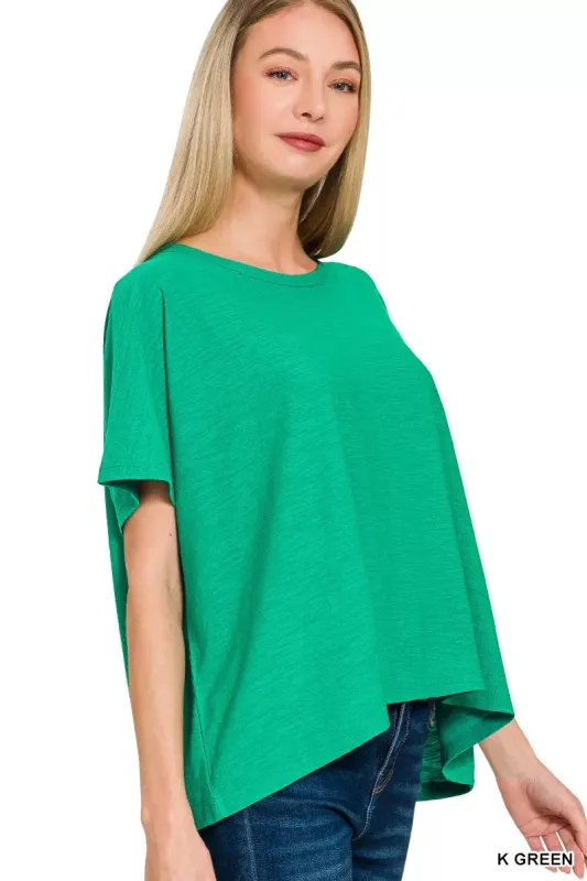 Zenana Round Neck Short Sleeve T-Shirt sold by Charming Charlie