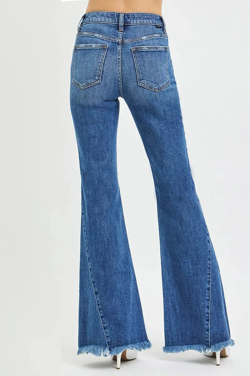RISEN Mid Rise Flare Side Seam Detailing Jeans sold by Charming Charlie product image thumbnail 5