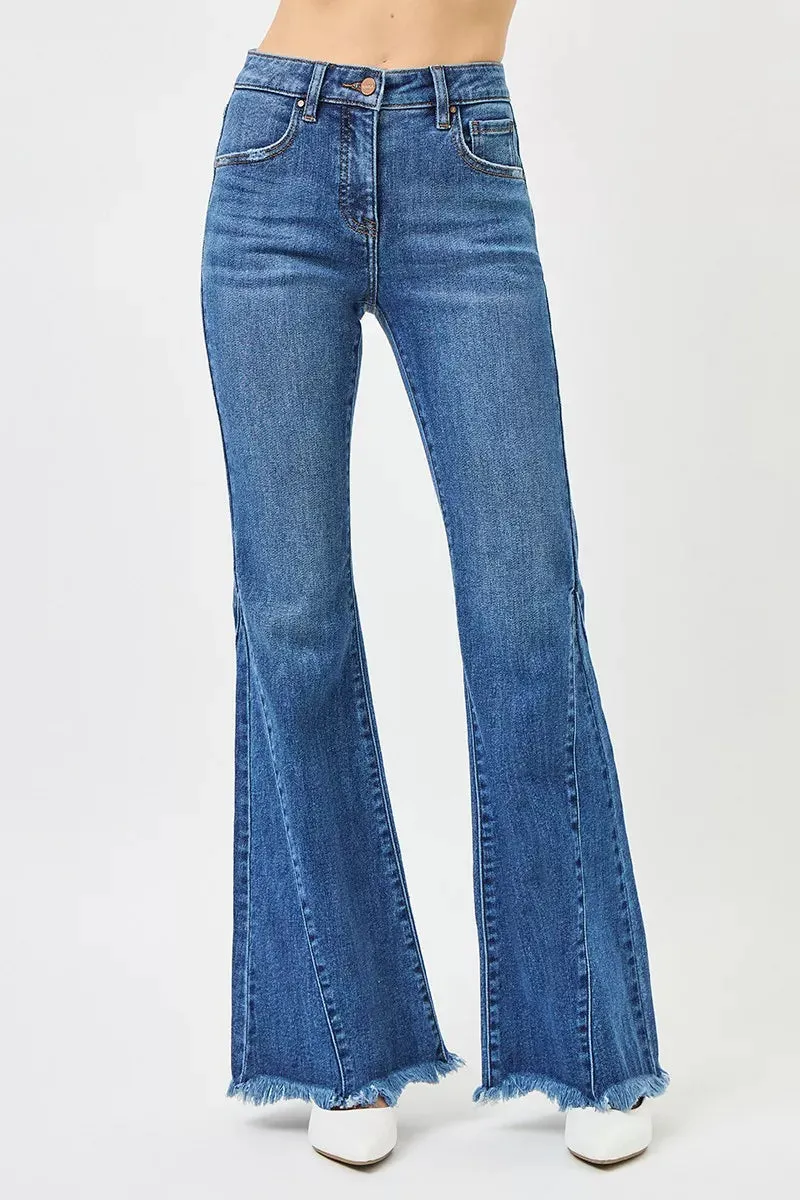 RISEN Mid Rise Flare Side Seam Detailing Jeans sold by Charming Charlie product image thumbnail 2