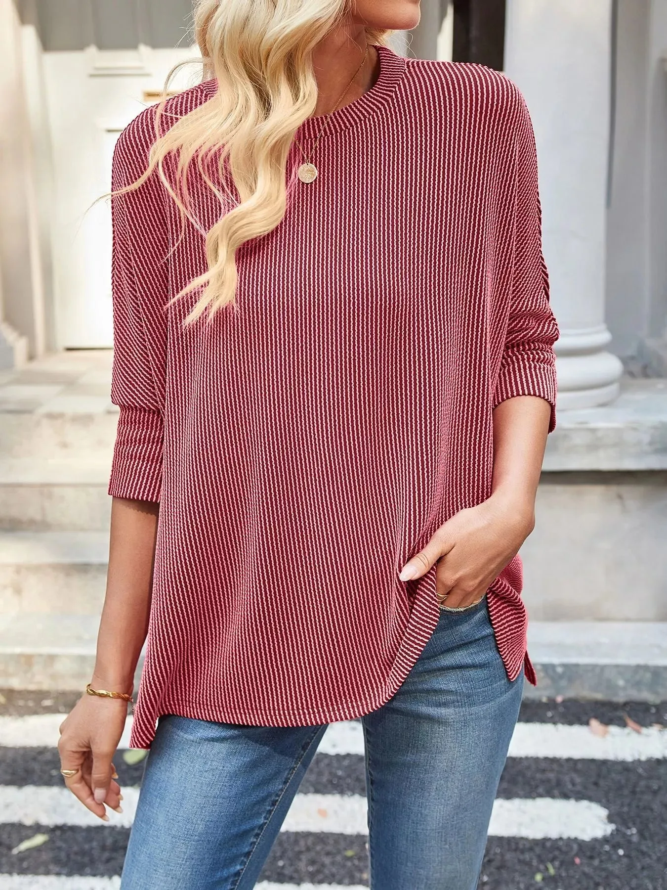 Relaxed Fit Half Sleeve T-Shirt sold by Charming Charlie product image thumbnail 2