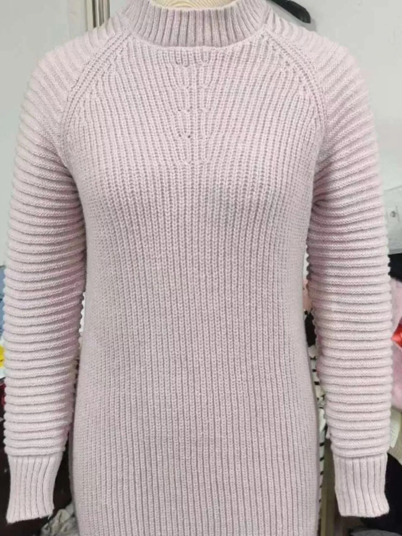 Full Size Turtleneck Raglan Sleeve Sweater Dress Plus Size sold by Charming Charlie product image thumbnail 3