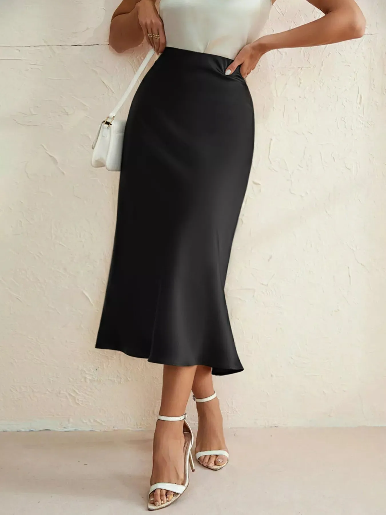 High Waist Midi Skirt sold by Charming Charlie product image thumbnail 2