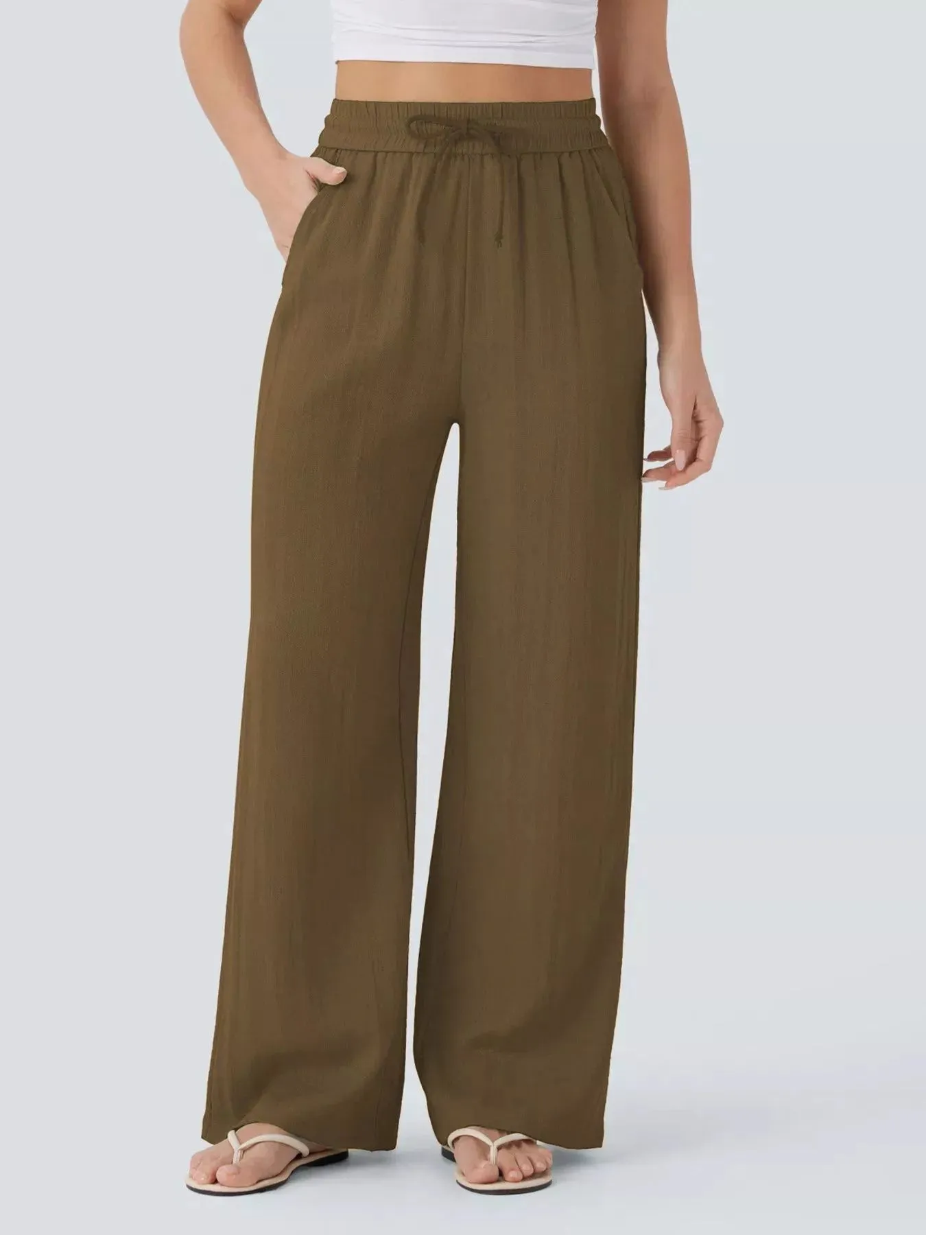 Wide Leg Drawstring Pants sold by Charming Charlie product image thumbnail 5