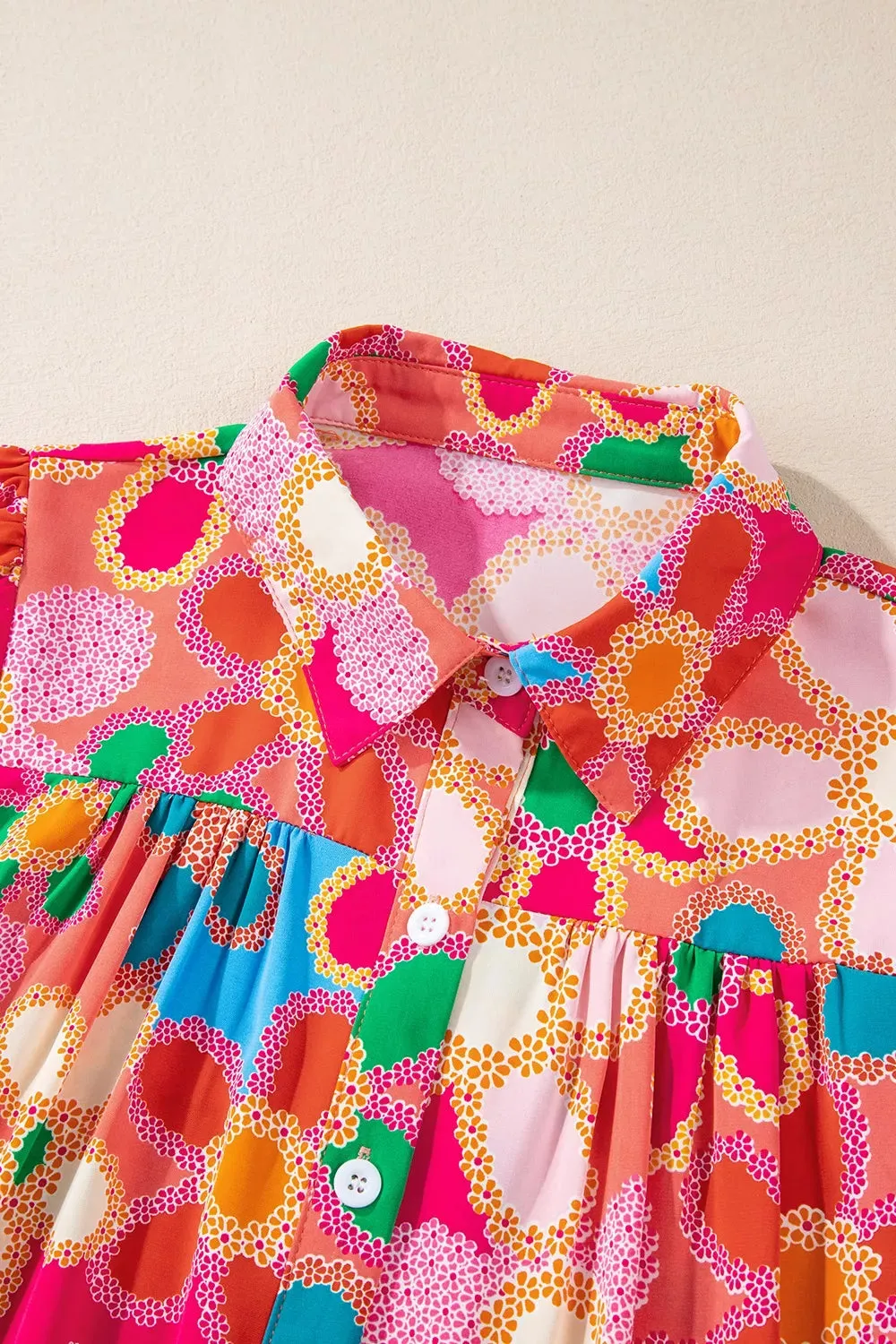 Vibrant Floral Print Long Sleeve Shirt sold by Charming Charlie product image thumbnail 5