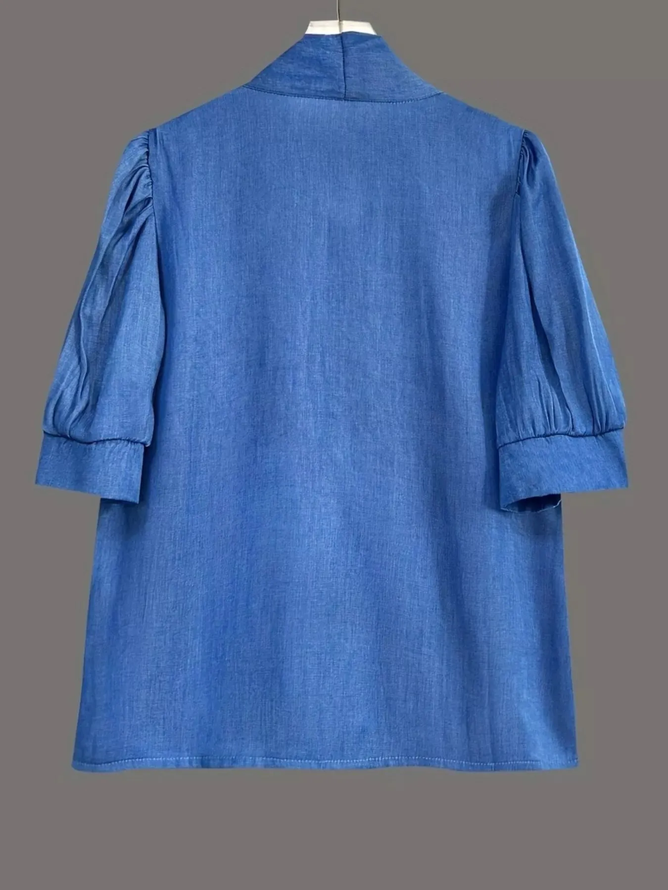 Bow-Tie Puff Sleeve Blouse sold by Charming Charlie product image thumbnail 5