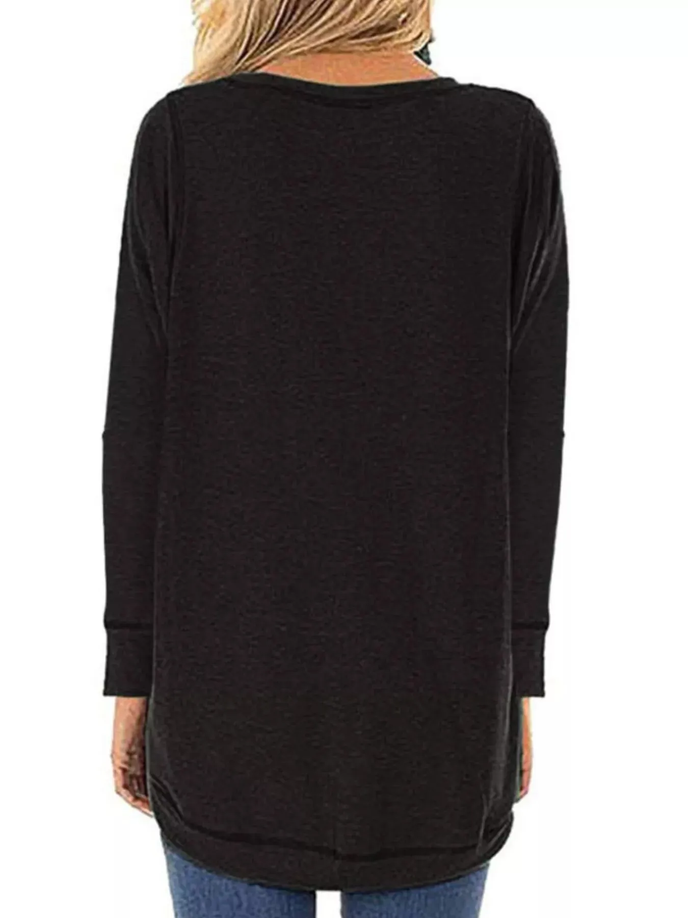 Casual Round Neck Long Sleeve T-Shirt sold by Charming Charlie product image thumbnail 2