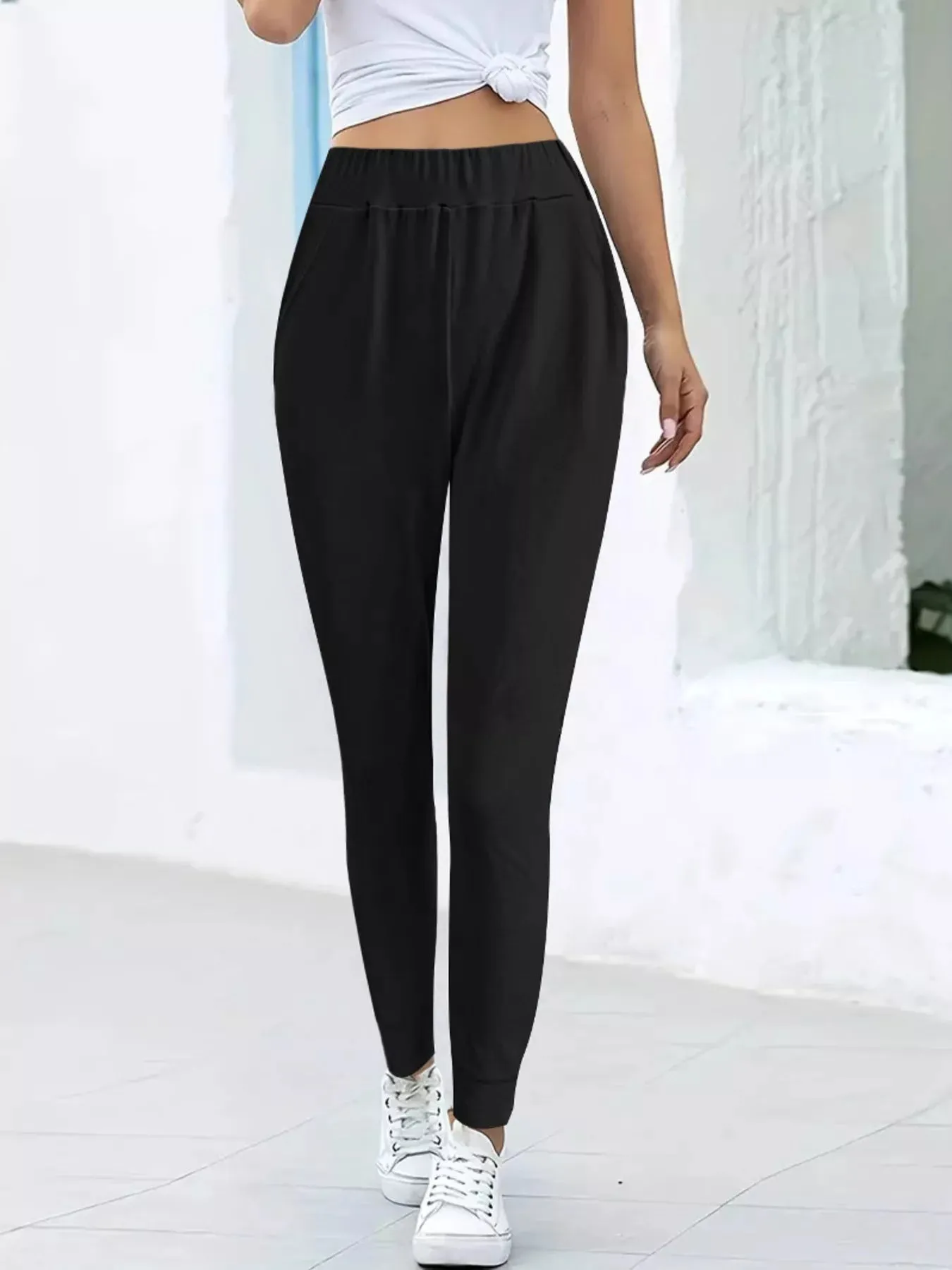 Comfortable Elastic Waist Casual Pants sold by Charming Charlie product image thumbnail 3