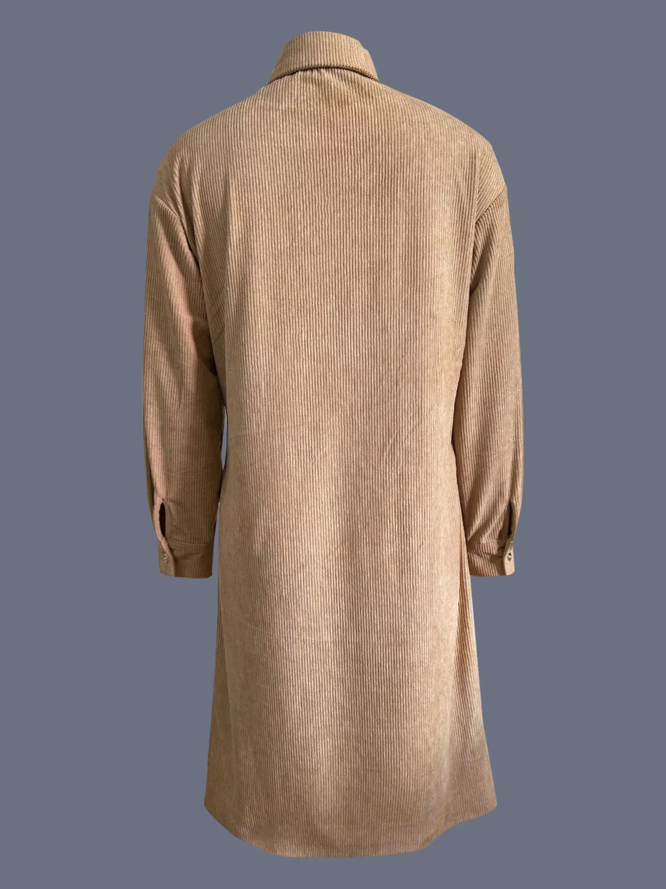 Corduroy Button Front Shirt Dress sold by Charming Charlie product image thumbnail 5