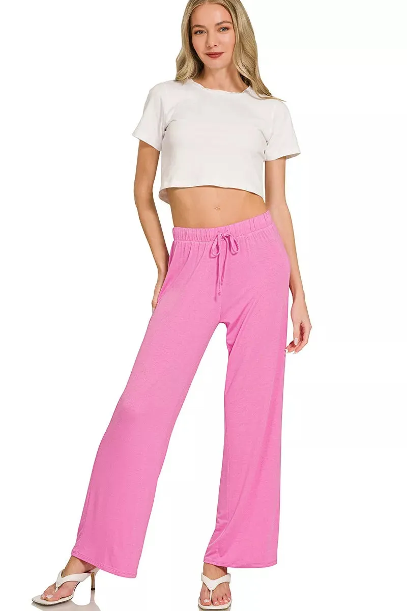 Zenana V-neck Oversized Top & Pants Set sold by Charming Charlie product image thumbnail 3