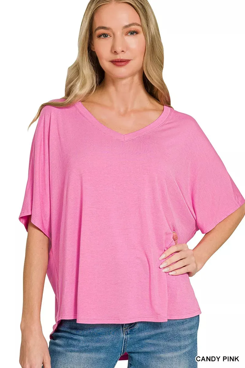 Zenana V-neck Oversized Top & Pants Set sold by Charming Charlie product image thumbnail 4