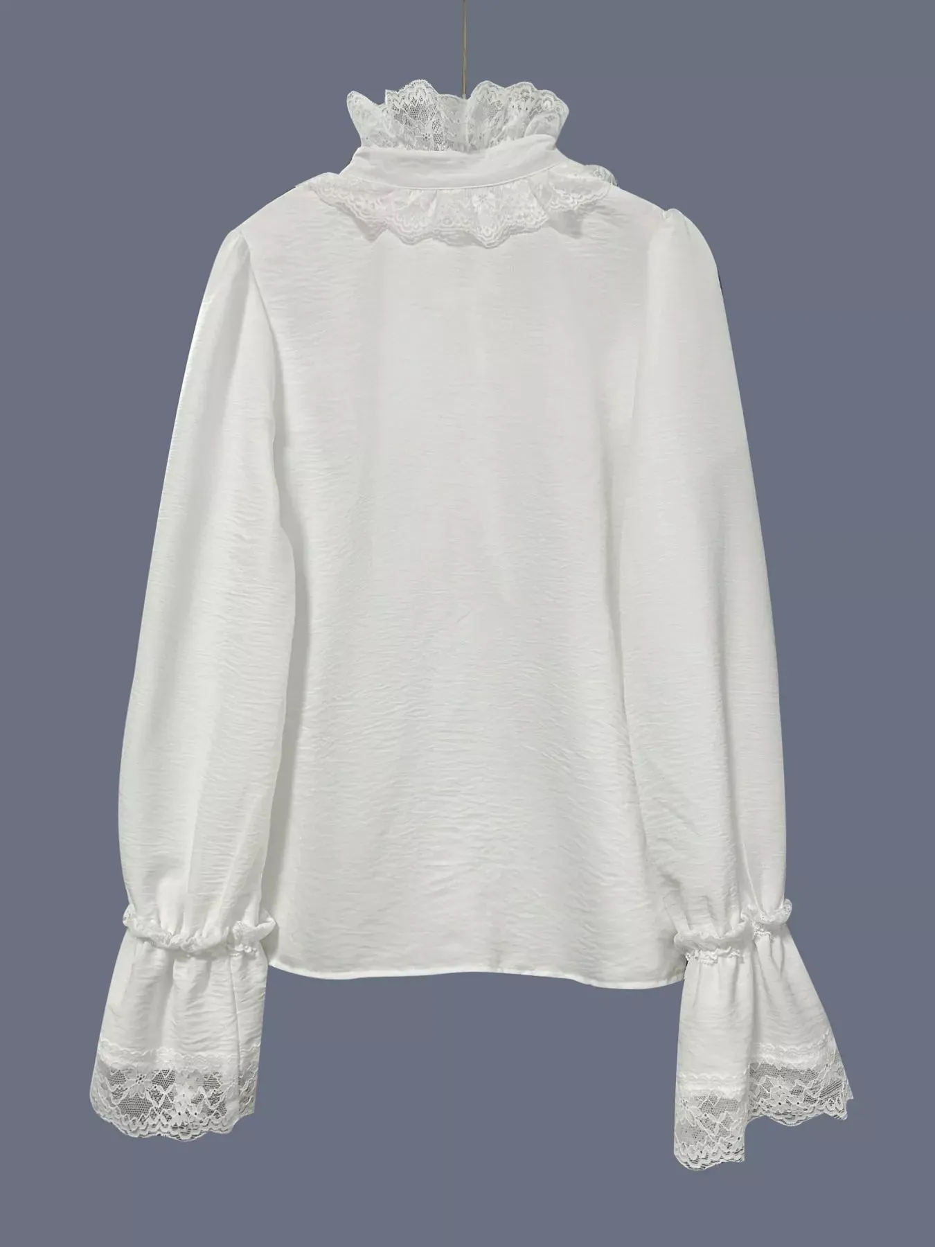 Lace Trim Button Up Shirt sold by Charming Charlie product image thumbnail 5