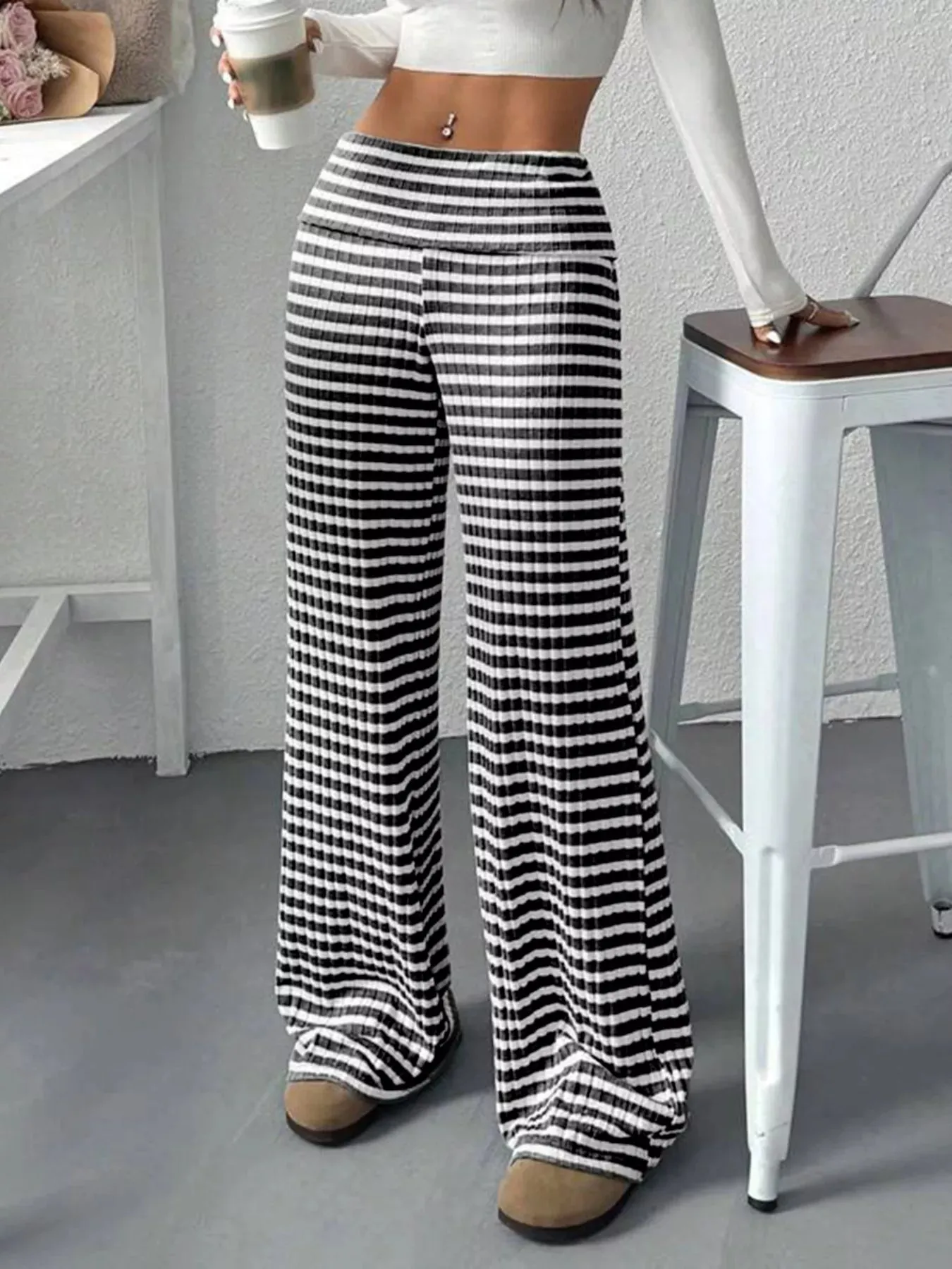 Striped Wide Leg Pants sold by Charming Charlie product image thumbnail 5