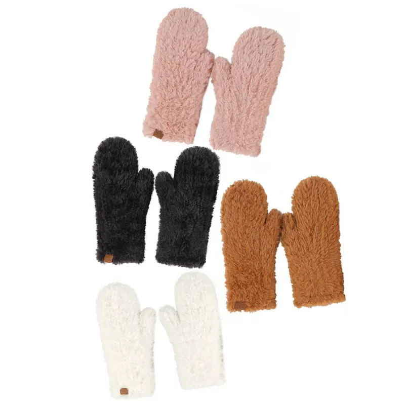 C.C Faux Fur Mittens made by Charming Charlie