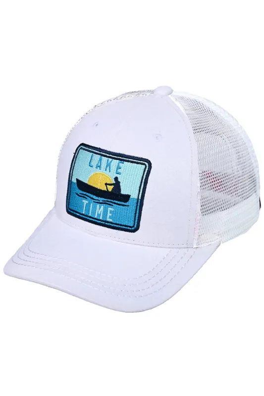 C.C LAKE TIME Embroidery Patch Baseball Cap made by Charming Charlie