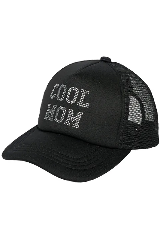 C.C Cool Mom Rhinestones Trucker Cap made by Charming Charlie