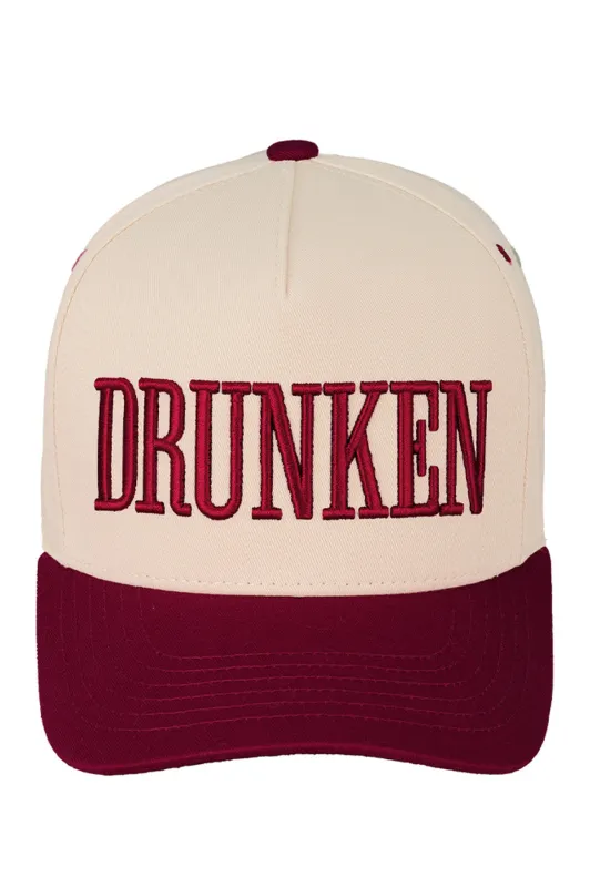 C.C DRUNKEN Embroidered Two Tone Trucker Cap made by Charming Charlie