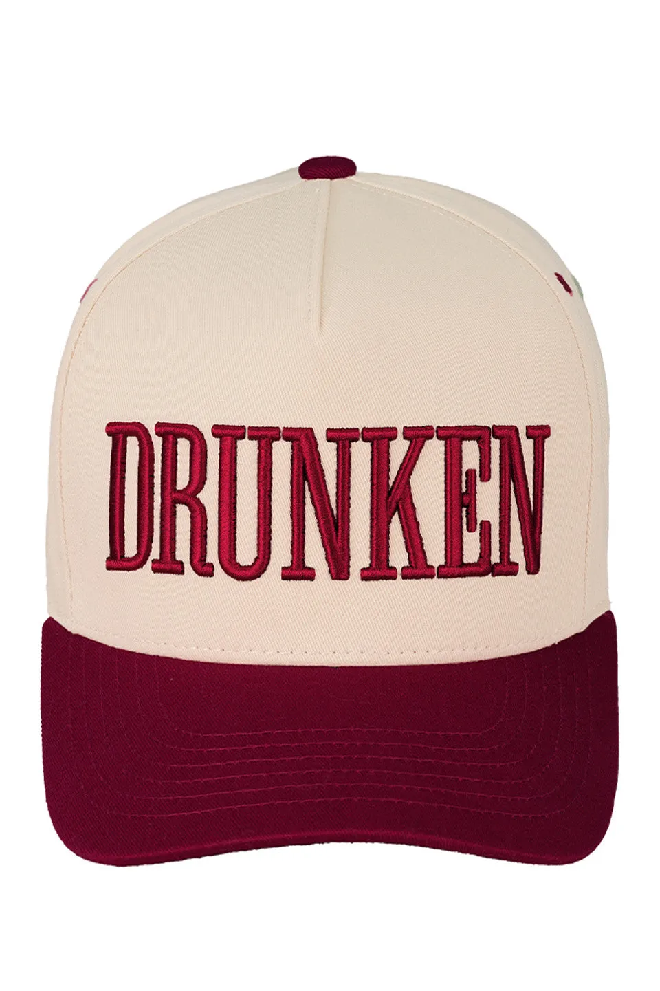 C.C DRUNKEN Embroidered Two Tone Trucker Cap sold by Charming Charlie