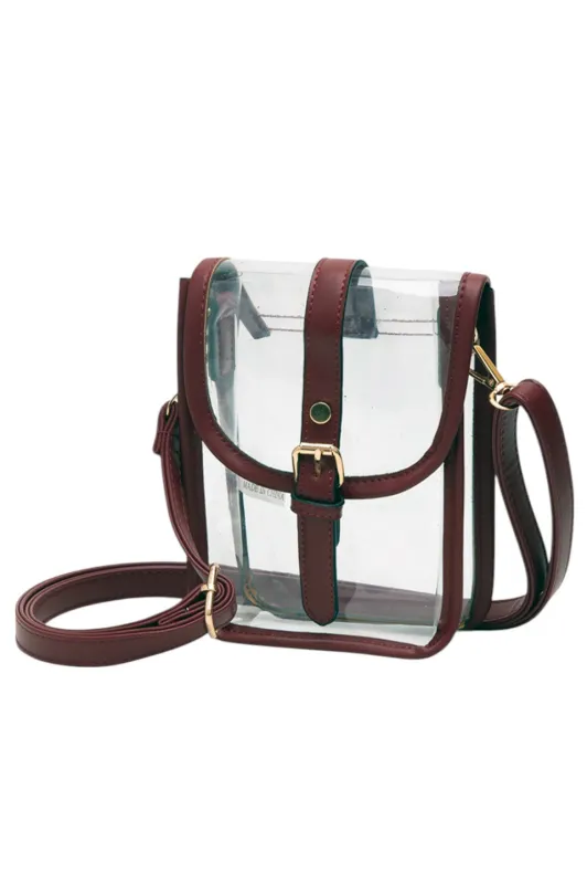 Clear Crossbody Stadium Concert Transparent Bag made by Charming Charlie