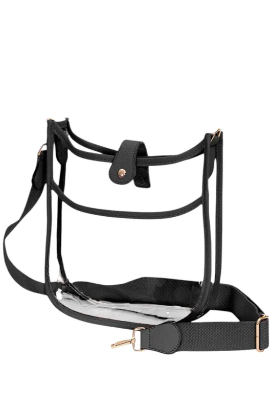 Clear Stadium Concert Crossbody Bag made by Charming Charlie