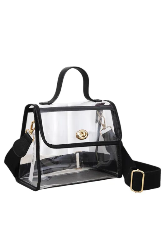 Clear Stadium Crossbody hand Bag made by Charming Charlie