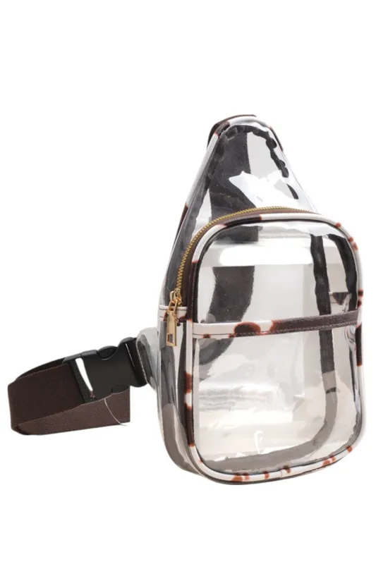 Clear Stadium Concert Sling Bag sold by Charming Charlie