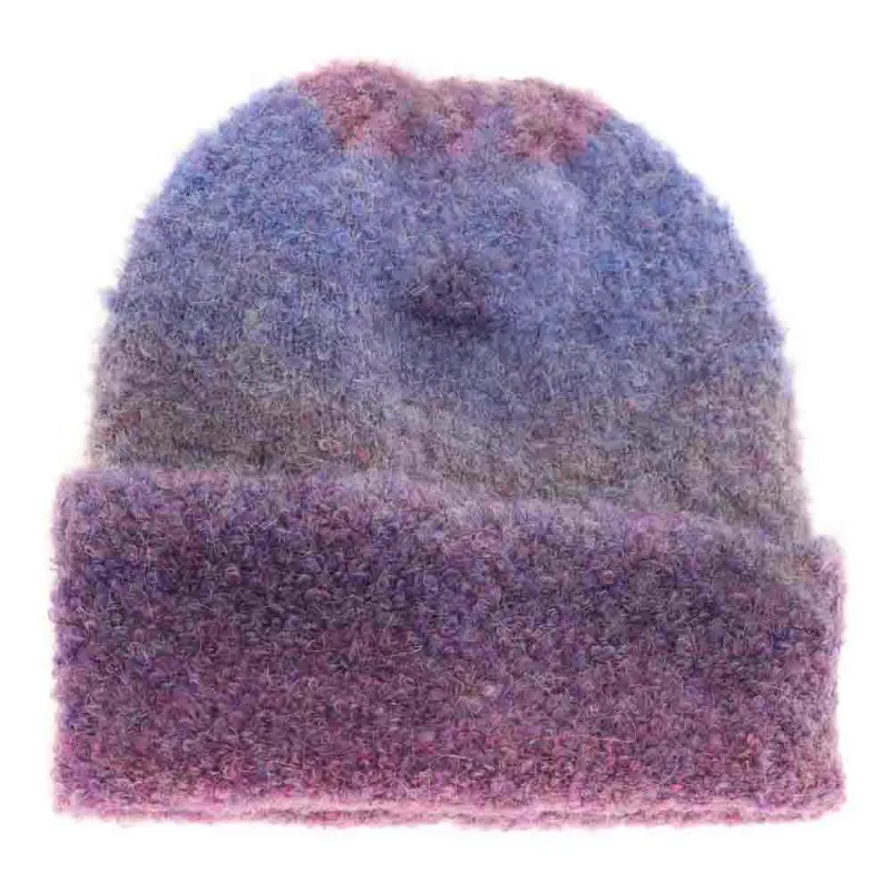 Multi-colored Slouchy Mohair Cuffed C.C Beanie sold by Charming Charlie