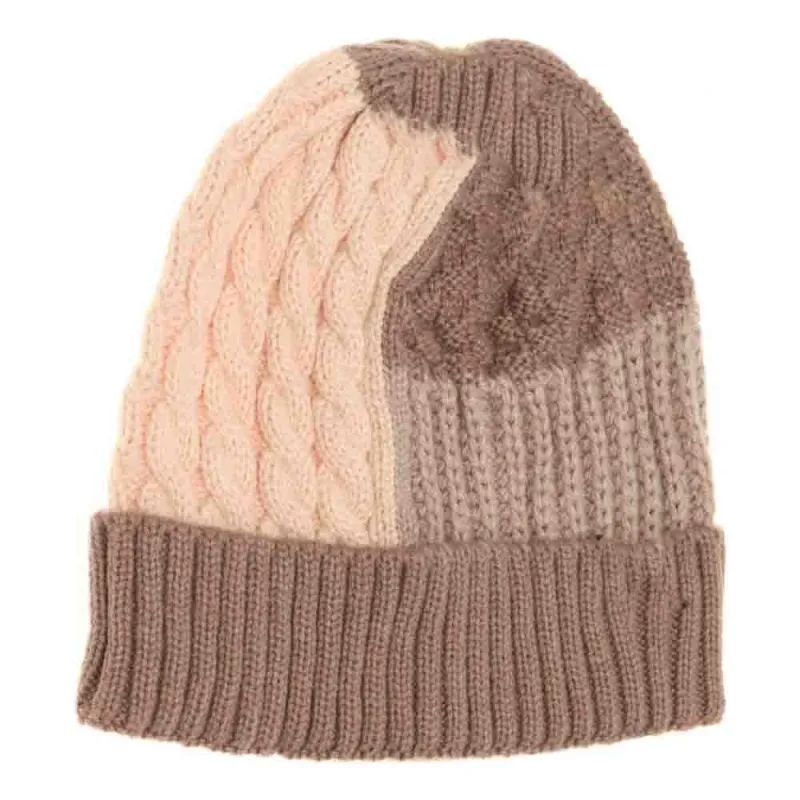 Tri-Color Cuff C.C Beanie sold by Charming Charlie
