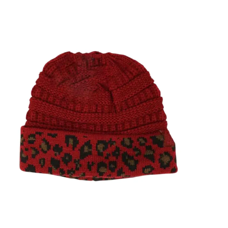 Matching Cuff Leopard Print C.C Beanie Tail sold by Charming Charlie